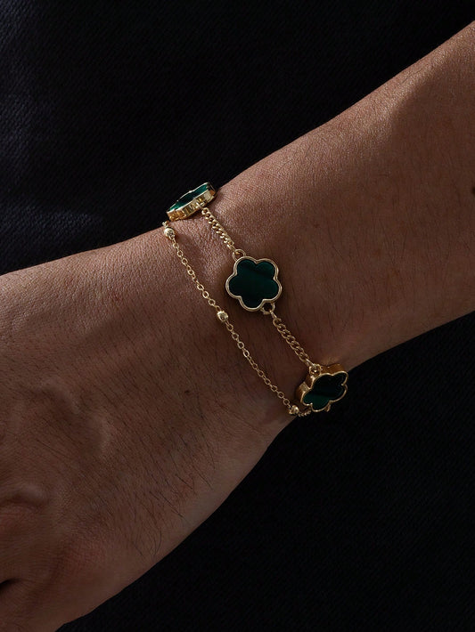 Duo Clover Bracelet