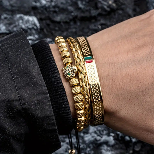 Leopard Trio Bracelet